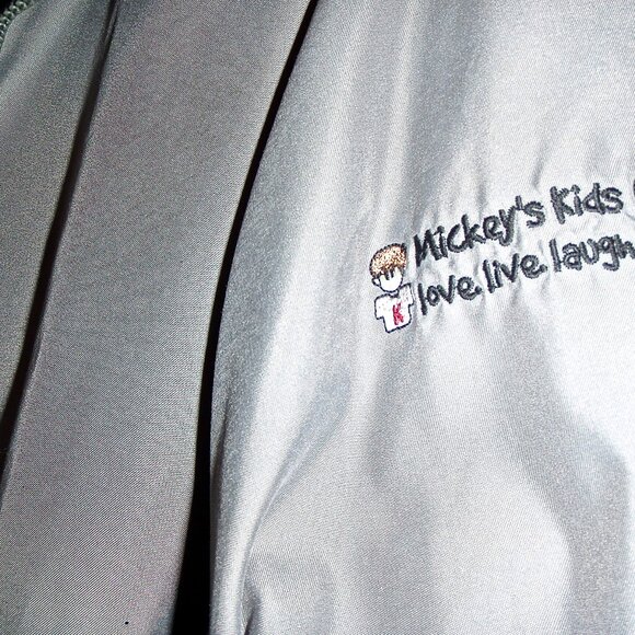 TURFER SPORT MEN'S GREY GOLF JACKET ZIP OFF SLEEVES MICKEY'S KIDS SIZE XL - Picture 5 of 10